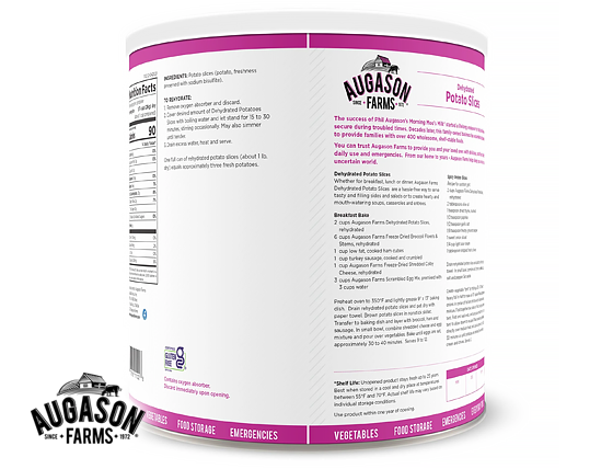 Augason Farms: Dehydrated Potato Slices Can